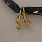 Elegant Blue Python Leather Bag Strap