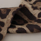 Elegant Silk Leopard Print Men's Scarf