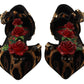 Brown Ballerina Embellished Leopard Print Shoes