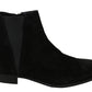 Elegant Black Suede Chelsea Boots