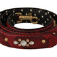 Red Python Leather Shoulder Bag Strap