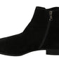 Elegant Black Suede Chelsea Boots