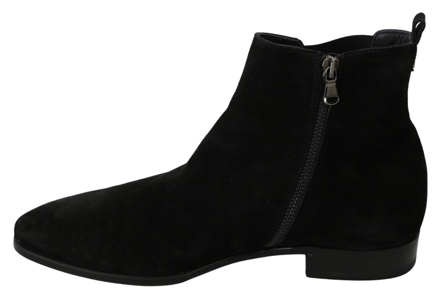 Elegant Black Suede Chelsea Boots