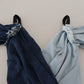 Two Tone Blue Patchwork Denim Mini Dress