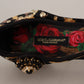 Brown Ballerina Embellished Leopard Print Shoes