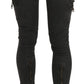 Chic Black Mid Waist Flared Jeans