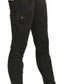 Chic Black Mid Waist Flared Jeans