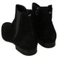 Elegant Black Suede Chelsea Boots
