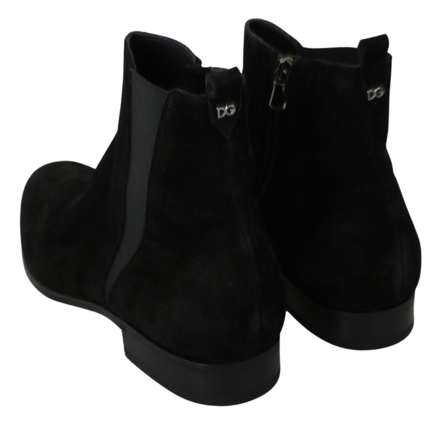 Elegant Black Suede Chelsea Boots