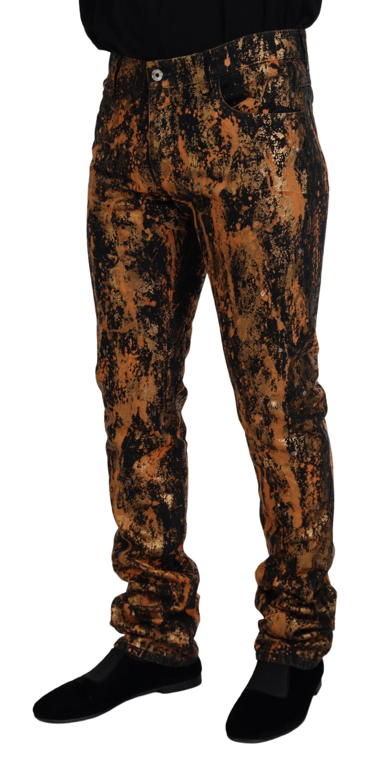 Golden Ash Cotton Retro Men Denim Jeans