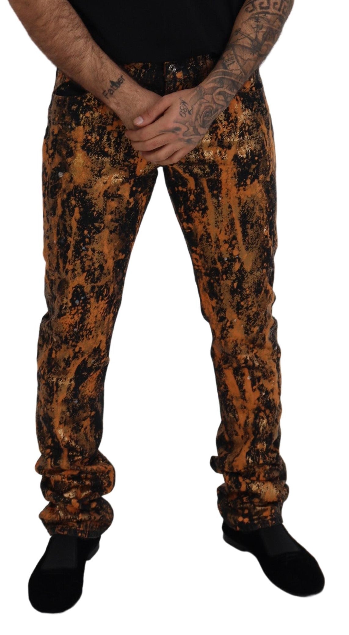 Golden Ash Cotton Retro Men Denim Jeans