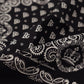 Black Silk DG Logo Crown Square Handkerchief Scarf