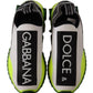 Elegant Sorrento Sneakers in White & Yellow