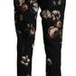 Elegant Black Floral Martini Suit