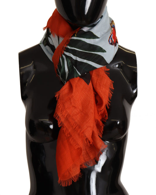 Luxurious Leopard Print Modal-Cashmere Scarf