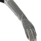 Elegant White Elbow Length Gloves