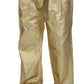 Gold Cotton Straight Fit Pants
