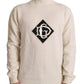 Chic Off-White Turtleneck Wool Sweater