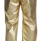 Gold Cotton Straight Fit Pants
