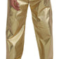 Gold Cotton Straight Fit Pants
