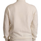 Chic Off-White Turtleneck Wool Sweater