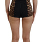 Silk Blend Leopard Print Bodysuit Dress