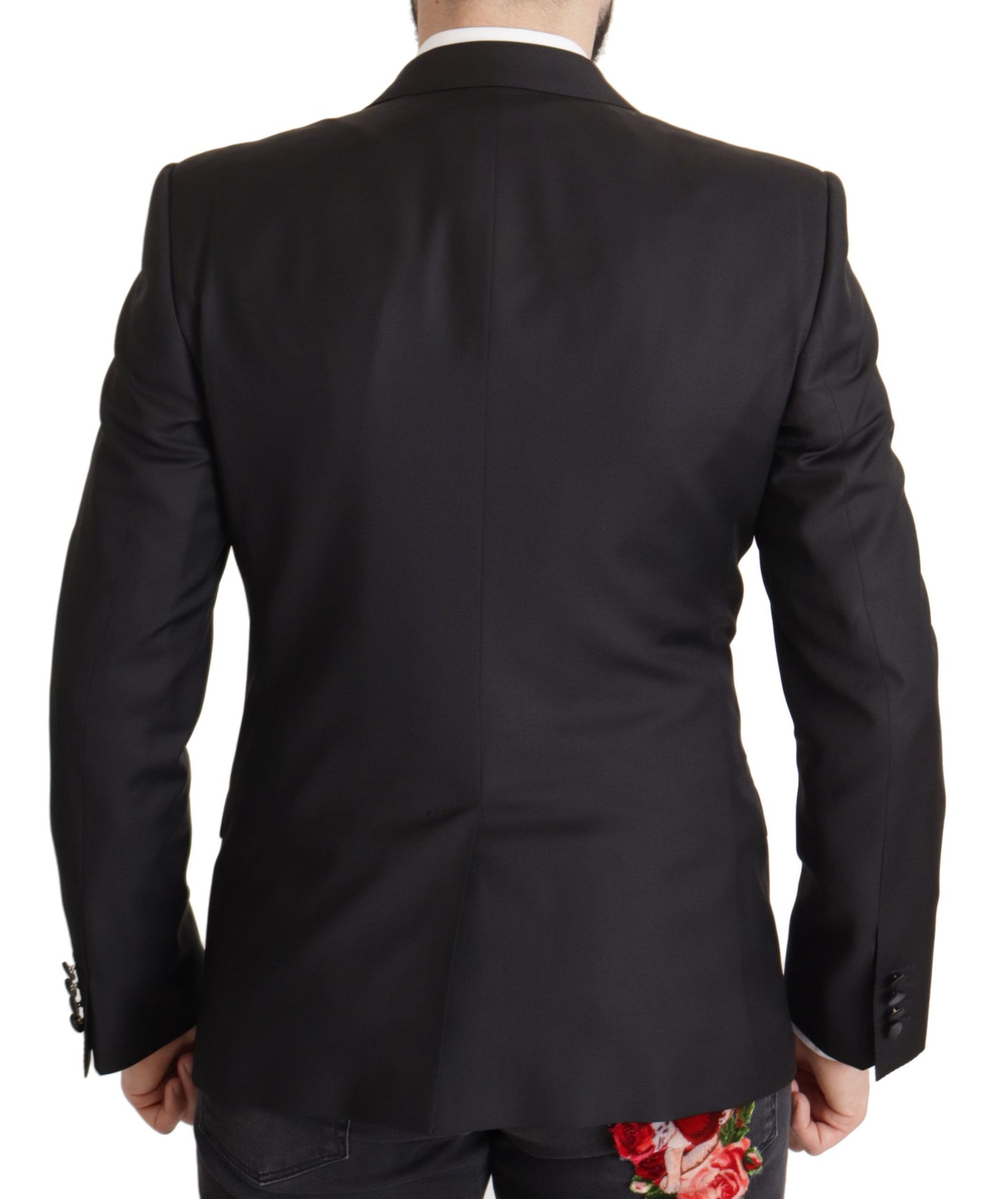 Black Wool Single Breasted MARTINI Blazer