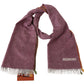 Chic Maroon Cashmere Scarf with Logo Embroidery