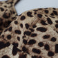 Silk Blend Leopard Print Bodysuit Dress