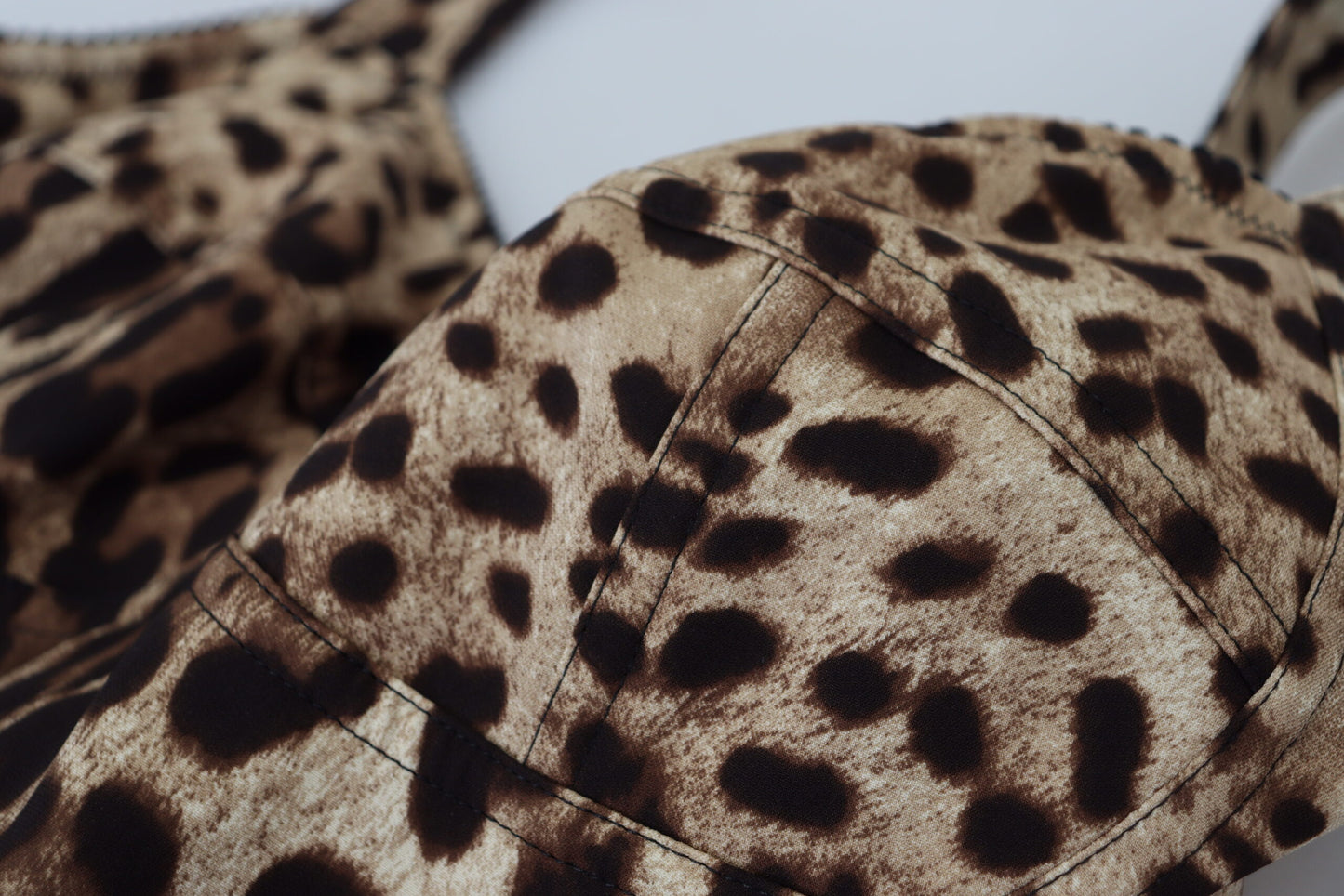 Silk Blend Leopard Print Bodysuit Dress