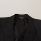 Black Wool Single Breasted MARTINI Blazer