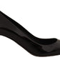 Elegant Patent Leather Pumps with Logo Detail