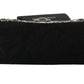 Elegant Black Crystal Evening Clutch Bag