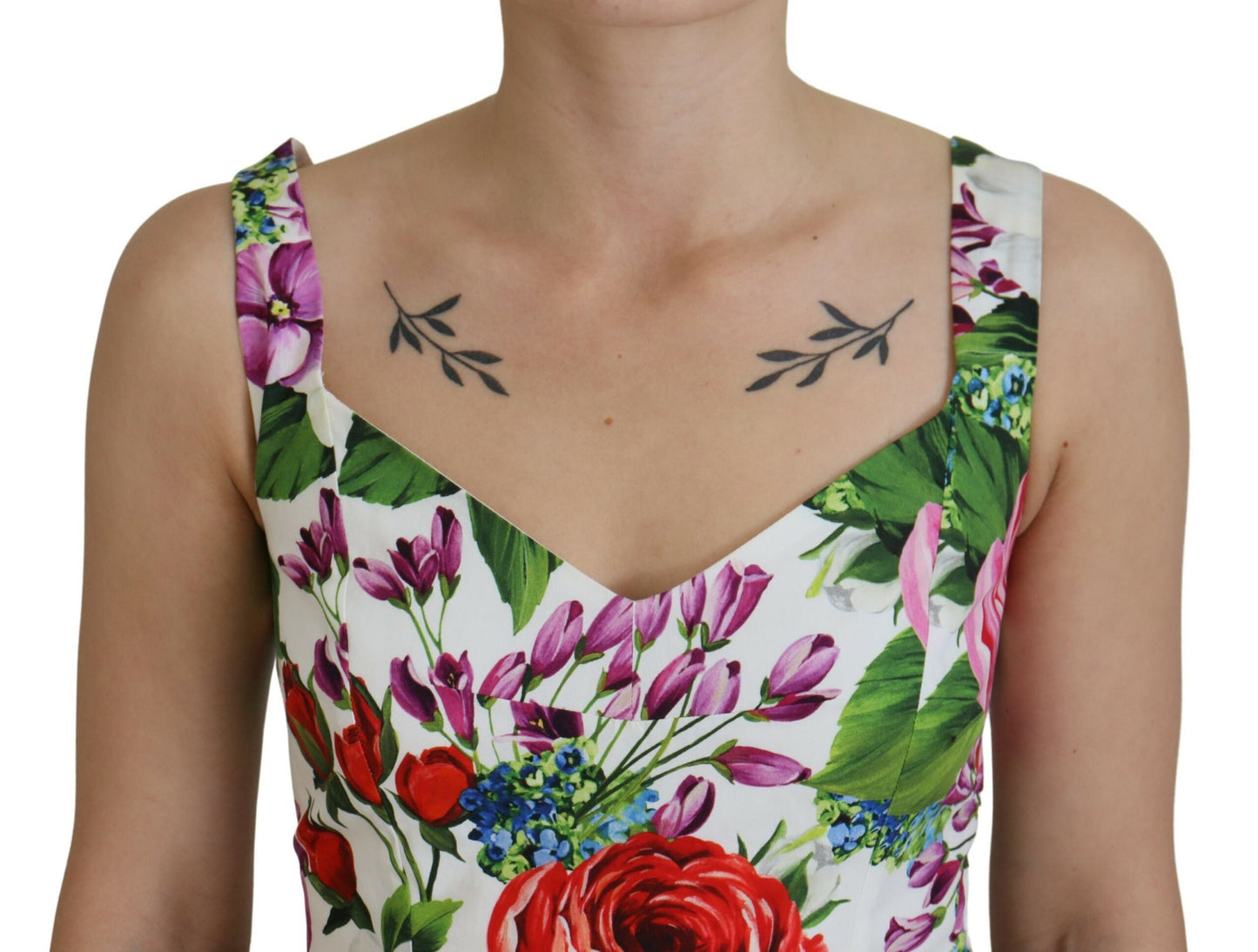 Elegant Floral Bodysuit Tank Top for Women