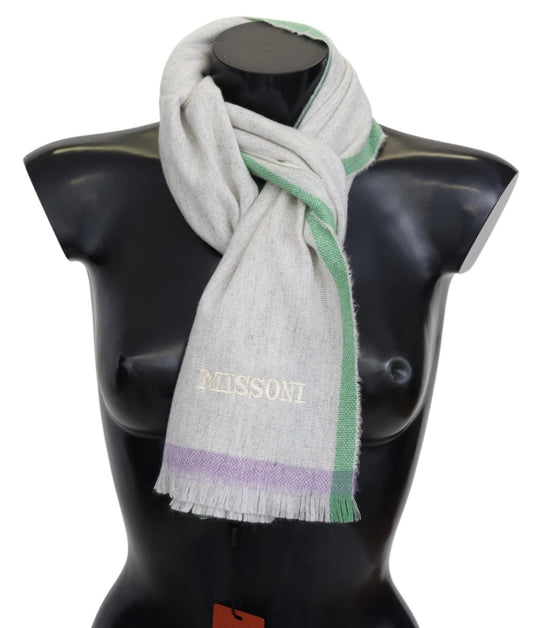 Elegant Cashmere Patterned Scarf