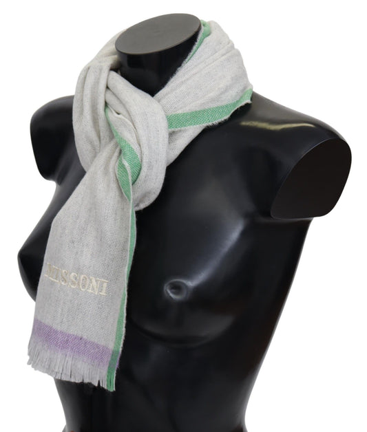 Elegant Cashmere Patterned Scarf