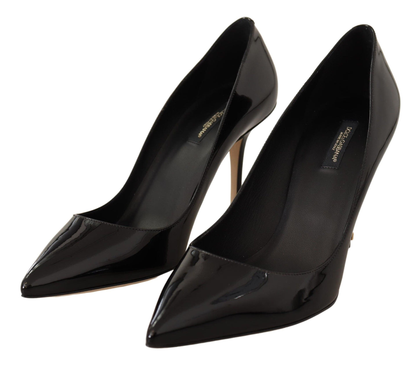 Elegant Black Patent Leather Stiletto Pumps