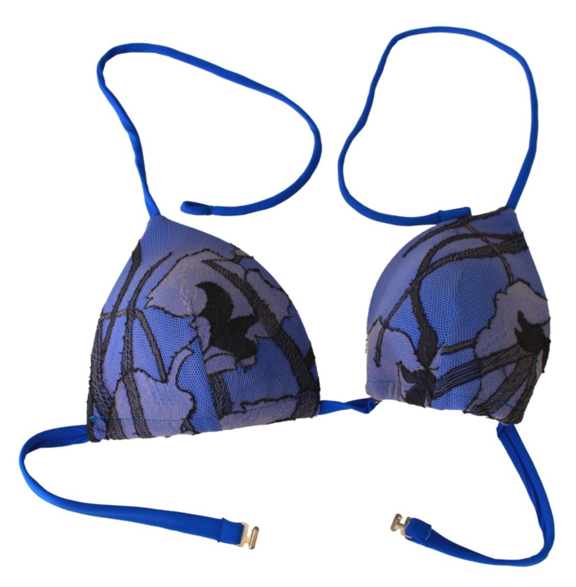 Royal Blue Printed Bikini Swimsuit