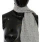 Chic Cotton Scarf in Beige & Blue Fantasy Print