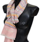 Elegant Cashmere Striped Scarf