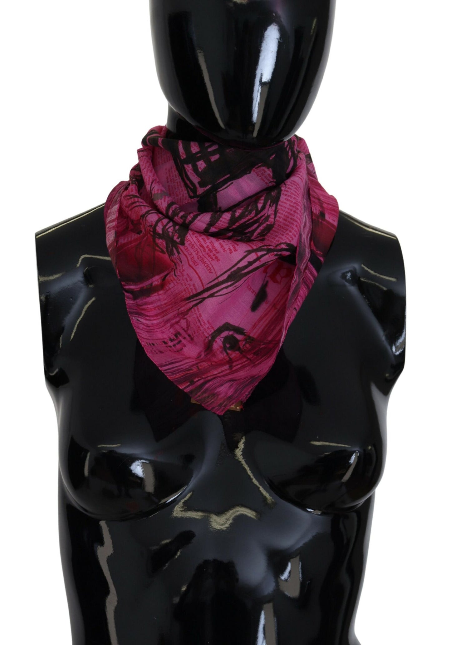 Elegant Pink Square Scarf