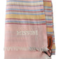 Elegant Cashmere Striped Scarf