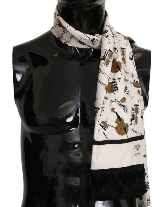 Elegant Silk Musical Scarf