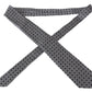 Elegant Gray Patterned Silk Tie