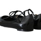 Elegant Black Leather Ballet Flats