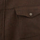 Elegant Reversible Blue-Brown Wool Jacket