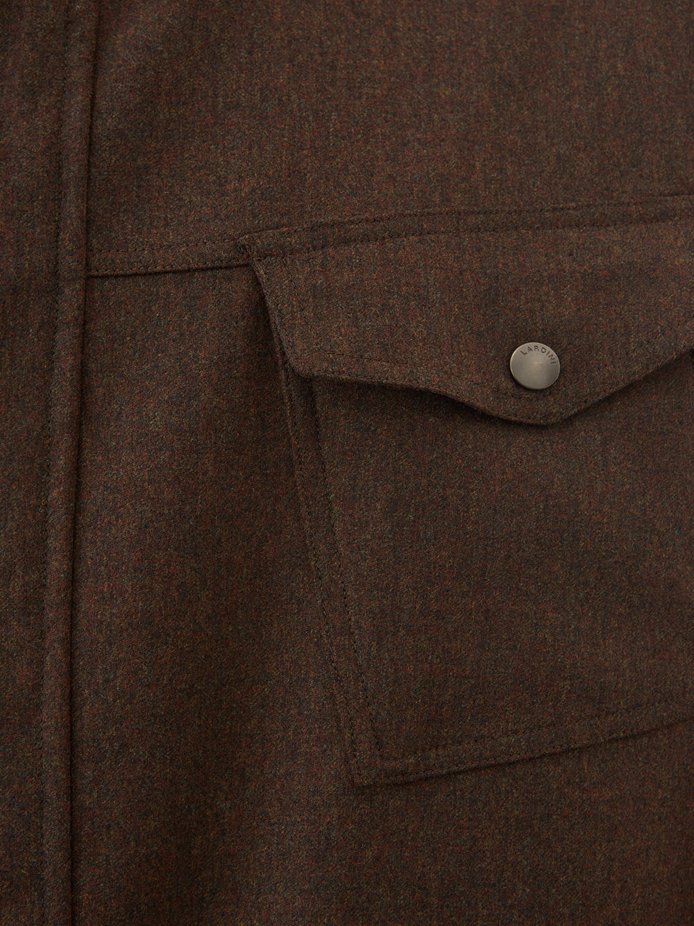 Elegant Reversible Blue-Brown Wool Jacket