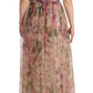 Floral Print Nylon Maxi Dress