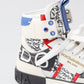 Exquisite High Top Leather Sneakers - Men's Fashion
