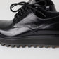 Elegant Black Leather Derby Shoes